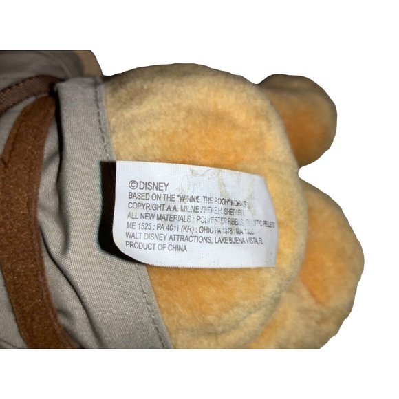 DISNEY WINNIE THE POOH CAMPER SCOUT RANGER 9" PLUSH - Picture 3 of 5